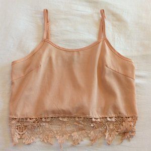 Spaghetti Strapped Pink Top